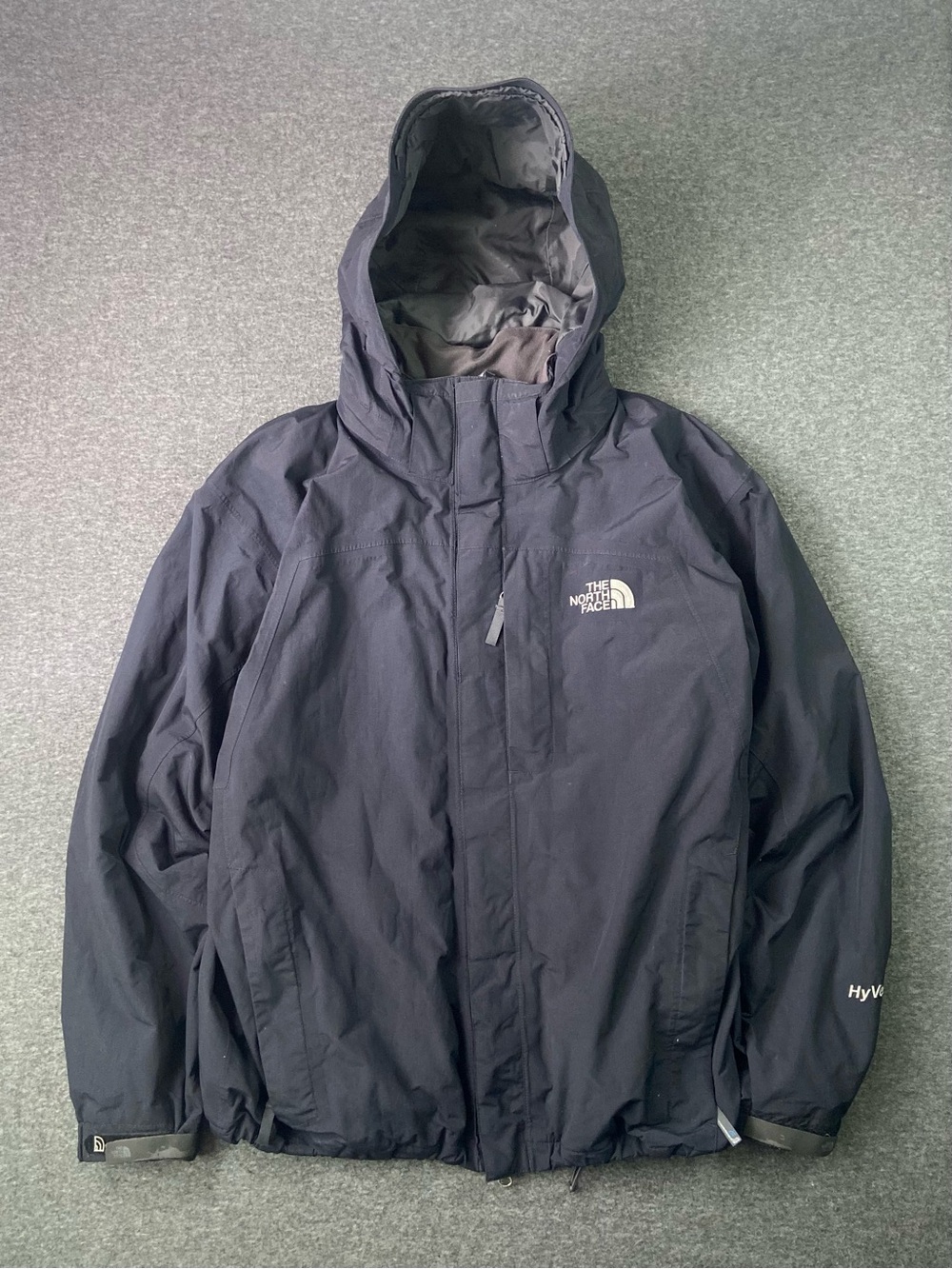 The North Face Black Hooded Rain Jacket